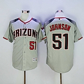 Diamondbacks 51 Randy Johnson Gray Flexbase Jersey Sguo,baseball caps,new era cap wholesale,wholesale hats